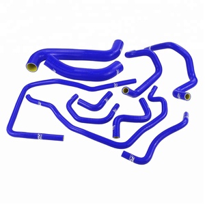 10 Ống Làm Mát Tản Nhiệt Bằng Silicon Màu Xanh & Vàng Cho Subaru Impreza WRX 2001 T EJ205 EJ20 GDB GD 2006-2.0 Có Logo PQY - Product Image 4