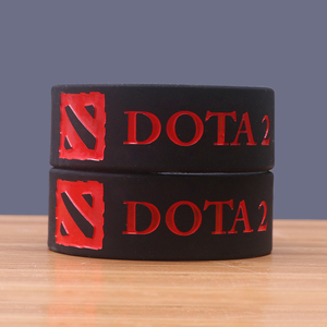 DOTA 2 Wide 1 Zoll Silikon Armbänder Hot Games Gummi Bileklik Trendy Band Beliebtes Armband