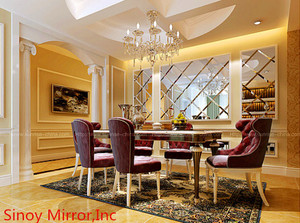 Décoratif salle à manger <span class=keywords><strong>miroir</strong></span> verre enduit argent - Product Image 2