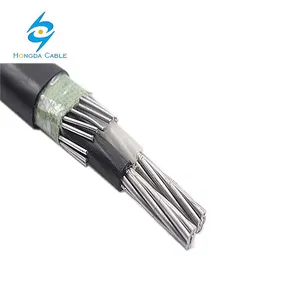 600 V 铝导体 10毫米 16毫米 PVC 服务同心电缆
