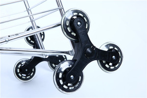 Meest Populaire Hand Trolley, Eenvoudige Goedkope Winkelen Trolley Met Vierkante Armleuningen