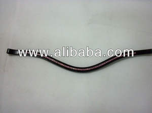 Accesorios para caballos con estilo, superventas, banda para cejas con forma de onda a la moda, cadena de cristal de cuero de alta calidad, accesorio superior para caballo - Product Image 3