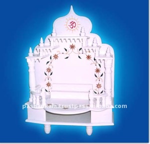 Temple en marbre, makana blanc, décoration de la maison - Product Image 1