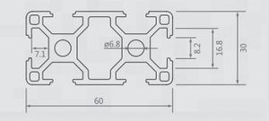 Ngành công nghiệp khung nhôm đùn 3060 v-slot và t-slot hồ sơ cho nhà máy Dây chuyền lắp ráp hồ sơ - Product Image 5