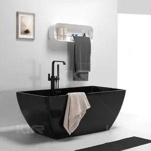 एक्रिलिक राल पत्थर बाथटब 120x70 फ्रीस्टैंडिंग बाथटब