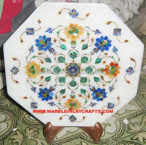 Plaque d'incrustation de marbre décorative artisanale - Product Image 1