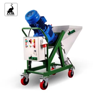 380V Mortar Plastering Machine PUMPS Thin Fireproof Coating Spraying Machine Construction Pumps for SELF-LEVELLING Compound 15m