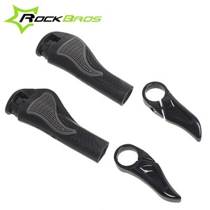 Rockbros vélos Bike vtt composants Bar ends poignées caoutchouc poignées & Aluminum Barend guidon ergonomique poignées douces - Product Image 4