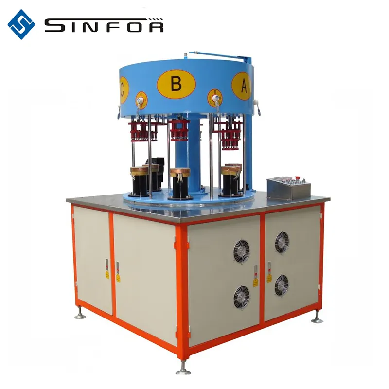 Calentador de inducción de alta frecuencia de alta calidad, 6 estaciones, máquina de soldadura por inducción para hervidor de agua eléctrico