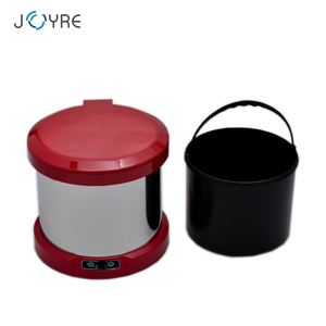 6L petite taille rouge des ménages ronde électrique pieds induction toilettes poubelle - Product Image 6
