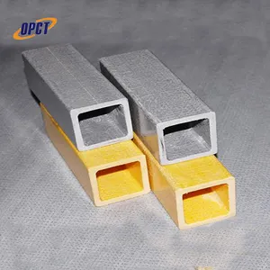 FRP Pultruded Profile Square Tube Durable Fiberglass Product