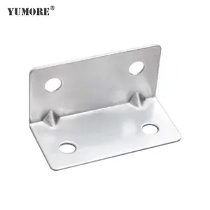 Hardware manufacture various shaped bracket swing gate opener accessories flat metal bracket with holes