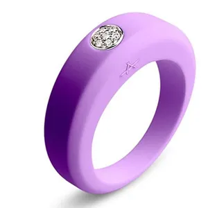 DR-01 Perhiasan Cincin Berlian Silikon Cincin Pernikahan