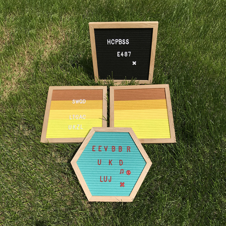 Радужный стиль, домашнее украшение, 10x10 дюймов, войлочная доска с буквами