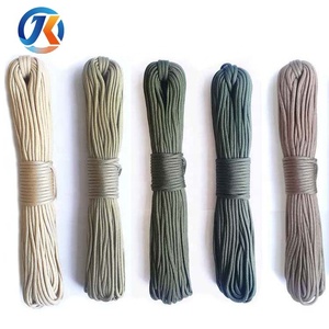 Cuerda de Paracord para Acampar al Aire Libre, 100 Pies, 31 Metros, 4 mm, 550 Libras, Nailon, Poliéster, PP, Grosor de 2 mm a 3 mm, Diámetro de 6 mm, para Supervivencia y Escalada - Product Image 1