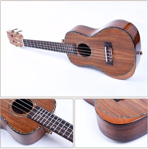<span class=keywords><strong>Ukelele</strong></span> hecho a mano del concierto de Hawaii Koa del bisel del brazo de <span class=keywords><strong>la</strong></span> marca de encargo - Product Image 2