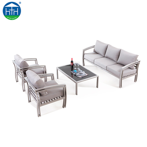 Commercial Guangdong Moulage Extérieure <span class=keywords><strong>En</strong></span> <span class=keywords><strong>Aluminium</strong></span> Enduit De Poudre Salon Café <span class=keywords><strong>Transat</strong></span> Ensemble De Meubles - Product Image 3