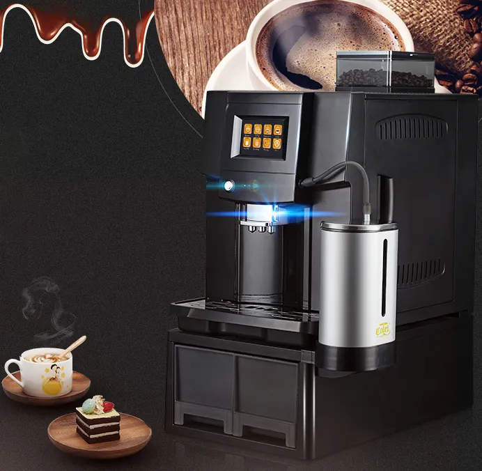 Máquina Expendedora de café de grano a taza, cappuccino de un toque, el mejor diseño