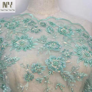 Nanyee Textile Strass <span class=keywords><strong>Tulle</strong></span> Brodé Robe De Mariée En Tissu - Product Image 5