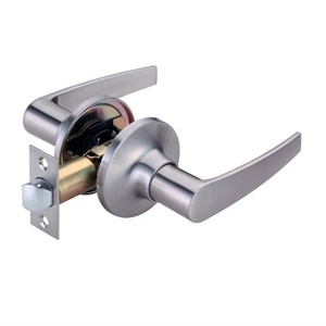 Serrure de <span class=keywords><strong>porte</strong></span> tubulaire à <span class=keywords><strong>levier</strong></span> 2025 avec poignée, 3 clés, cylindre en laiton alliage de zinc - Product Image 1