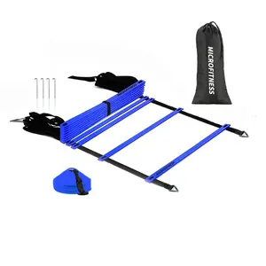 Escada Agilidade Velocidade Treinamento de futebol Rápido Plano Rung Equipamentos Largura: 43cm Comprimento: 3-conjuntos 50 Microfitness 15 metros ou Personalizado