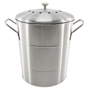 Compost Bin Compost Recycle Bucket Kitchen Compost Pail Bin With Lid Kitchen Counter-top Stainless Steel Compost Bucket