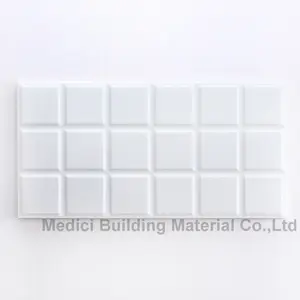 12*24 Glossy สีขาวเซรามิคกระเบื้องเซรามิค Wall tiles Design