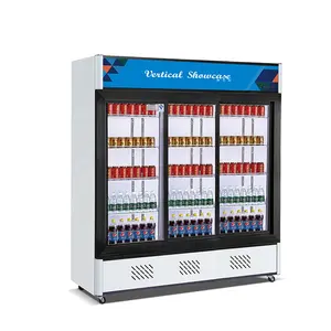 Le plus récent Style de refroidisseur de boissons électriques autoportant présentoir de boissons réfrigérateur vitrine de réfrigérateur équipement de réfrigération