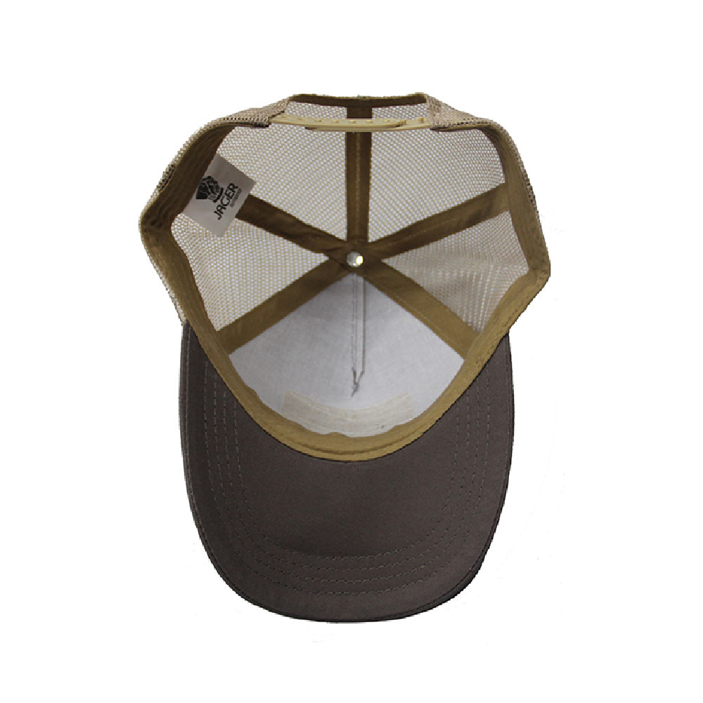 Animal bird pattern mesh flat back curve flexfit hat beige casual trucker caps for adult men women