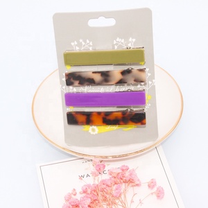 Canyuan Stock prodotti da 6 CM o 4.5 CM <span class=keywords><strong>Clip</strong></span> a barra semplice colore brillante <span class=keywords><strong>Neon</strong></span> per bambini acrilico fermaglio per capelli personalizzato all'ingrosso - Product Image 3