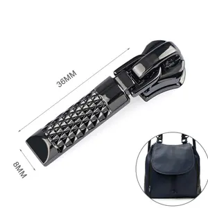 Professional Handbag Accessories Custom Zipper Pulls, Gunmetal Metal Zip Puller for Garment