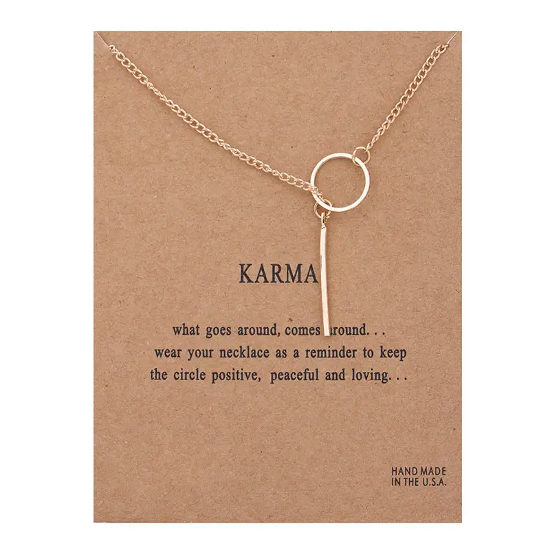 Karma Circle Choker Statement Necklace Jewelry Chain Women Collars Collier Collar Bijoux Femme