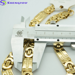 Collar de Oro de 18K para Hombre, Estilo Hip Hop, Diseño de Cruz, Nueva Cadena de Eslabones, Joyería de Acero Inoxidable, Cristiano, para Aniversarios - Product Image 4