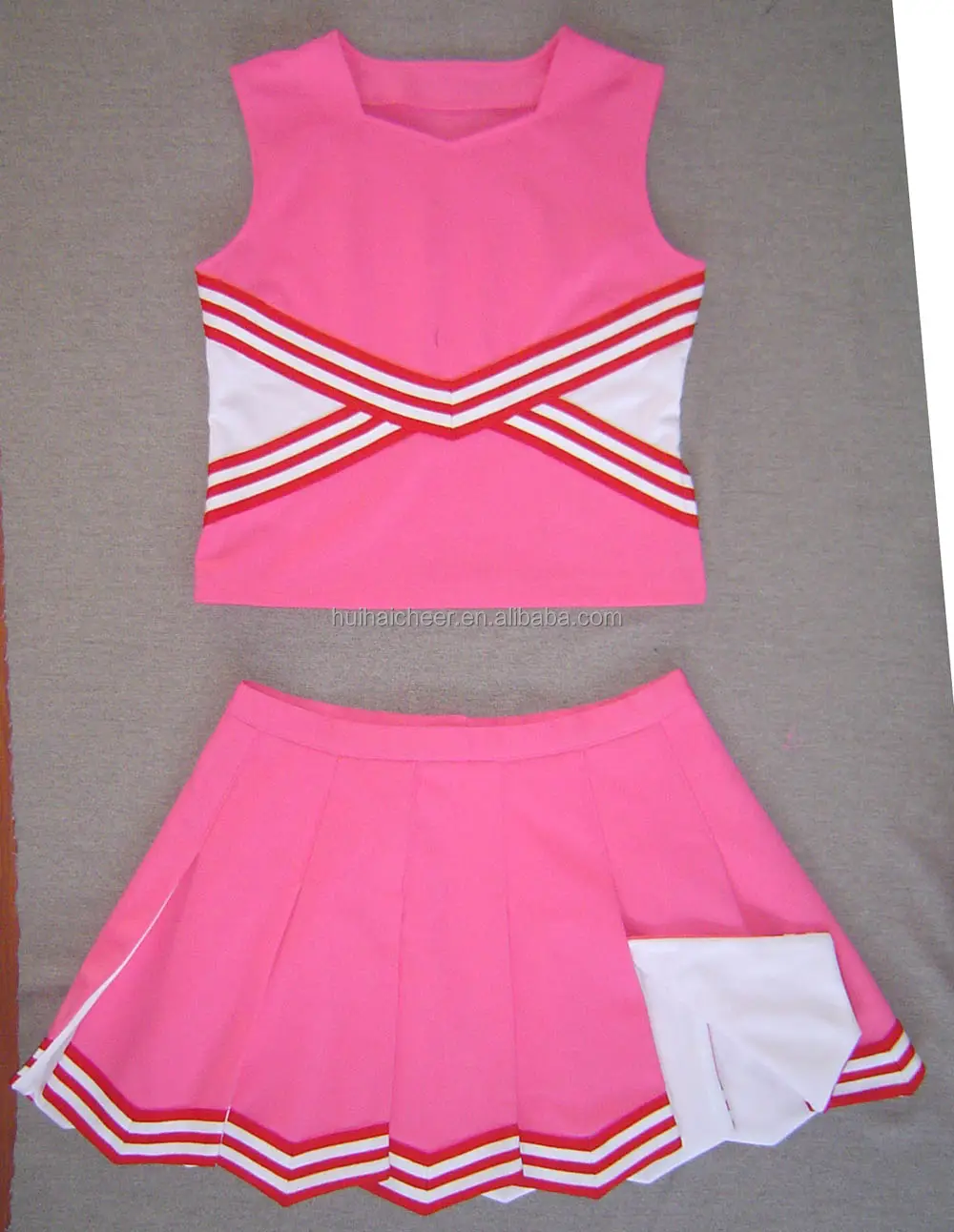 Cheerleader uniform: 100% schweres Polyester gewebe