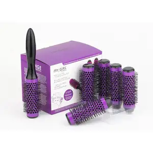 New Design Hot Selling ceramic hair brush set detachable heads hair brush set