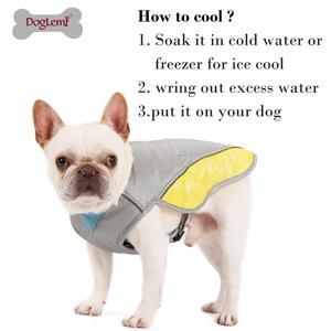 <span class=keywords><strong>XXL</strong></span> à XS <span class=keywords><strong>Bulldog</strong></span> Pet Cooling Vest Jacket Modern Cotton and Fabric Clothing for Dogs Solid Print Mesh Summer Apparel - Product Image 2