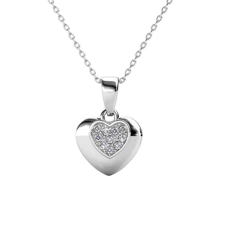 Brass With 18k White Gold Plated Luxury Brand Inspired Necklace