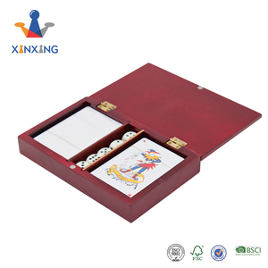 Hot-bán thẻ chơi đặt Poker đặt trò chơi trong hộp gỗ - Product Image 3