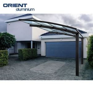 Hochwertige Outdoor-Sonnenschutz Polycarbonat billige Aluminium Carports Cantilever Metallrahmen Carport Garage - Product Image 2