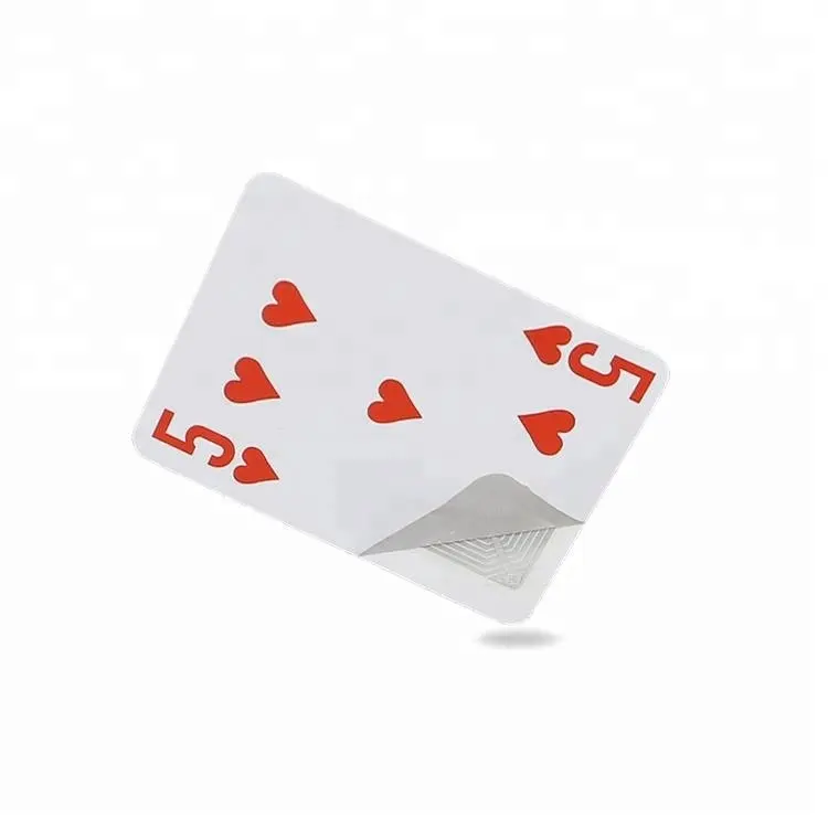 Waterdichte Plastic/Papier/PVC Poker Speelkaart met RFID Chips