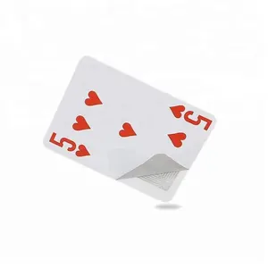 Kartu Bermain Poker Plastik/Kertas/PVC Tahan Air dengan Chip RFID