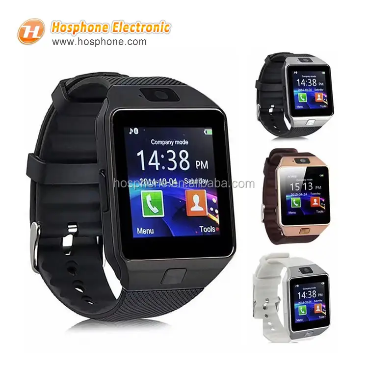 DZ09 Smart Watch with Camera Support SIM Card Multi Languages Smart Watch for Kids Girls Men Android ios iPhone Smartphones