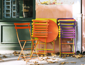 Bộ Đồ Nội Thất Vườn Kim Loại Gấp Bàn Ghế Sắt Rèn - Product Image 6