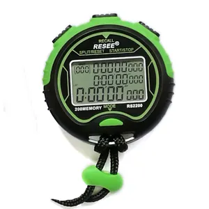 Reee oem personalização tela de três linhas cronômetro digital multiane natação atlética alarme digital cronômetro