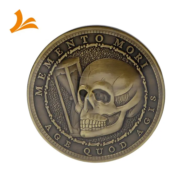 Estilo caliente de recuerdo 3D desafío moneda de metal