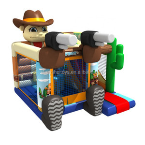 Nouveau château gonflable de cowboy avec toboggan, château gonflable combiné pour enfants, à vendre, 2020 - Product Image 3