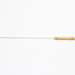 16 inç uzun Metal paslanmaz çelik barbekü şiş kebap Kabob şiş ızgara için - Product Image 3