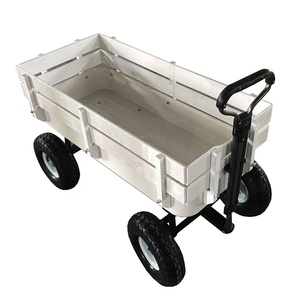 Hot Sale Children Wooden Garden Wagon Trolley