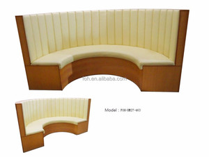 Club de noche redonda moderna <span class=keywords><strong>restaurante</strong></span> stand asiento asientos sofá de cuero blanco (FOH-CBCK55) - Product Image 1