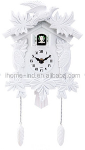 Nhà Thiết Kế Trang Trí Nội Thất Đồng Hồ Cúc Cu Hiện Đại Đồng Hồ Treo Tường Chim Cúc Cu Màu Hồng - Product Image 4